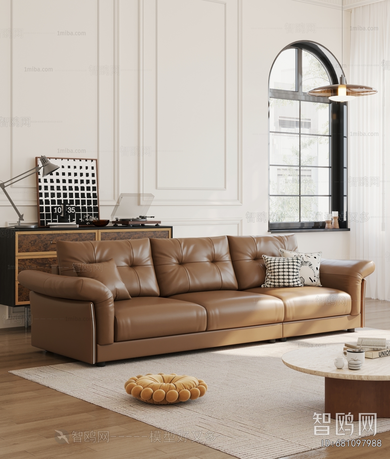 Modern Three-seat Sofa