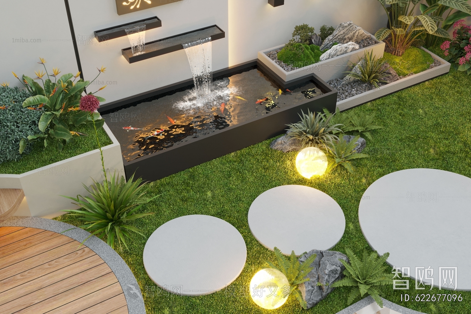 Modern Courtyard/landscape