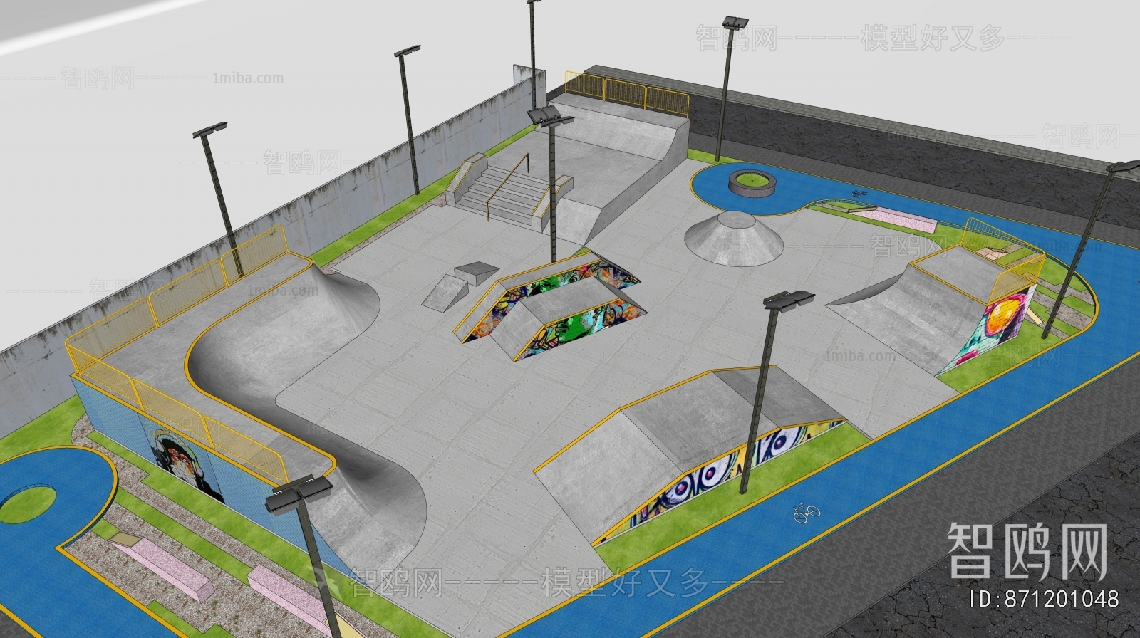 Modern Park Landscape