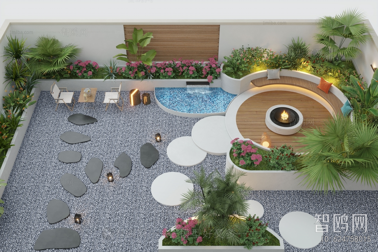 Modern Courtyard/landscape