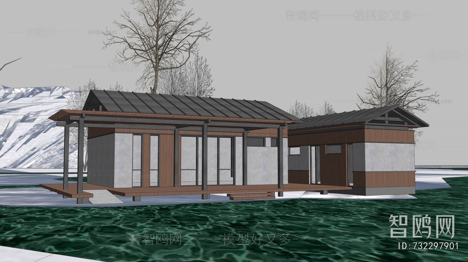 New Chinese Style Public Building