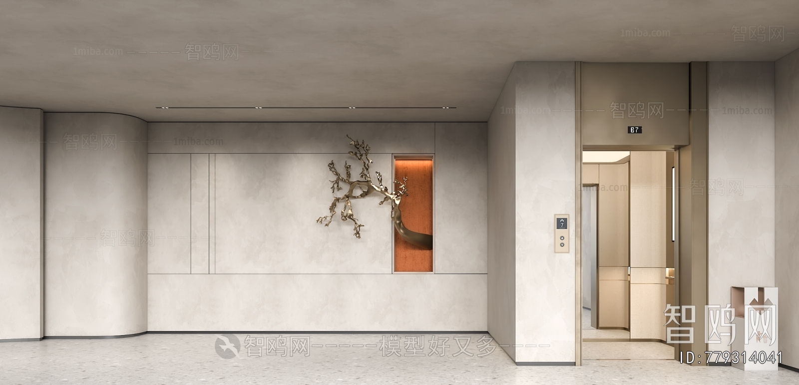 Modern Elevator Hall