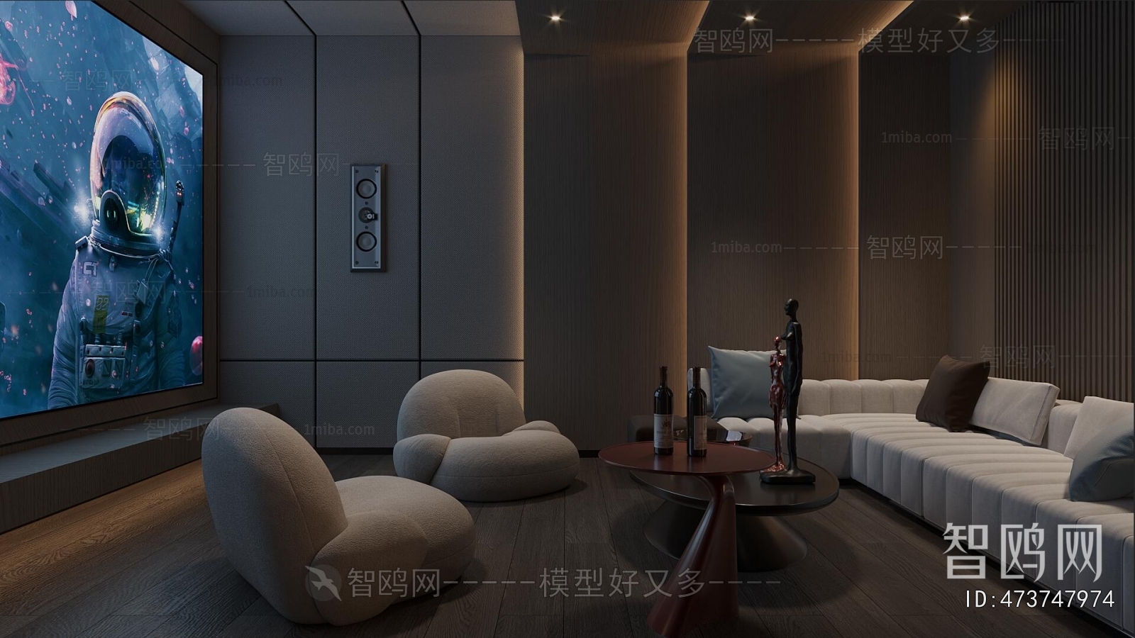 Modern Audiovisual Room