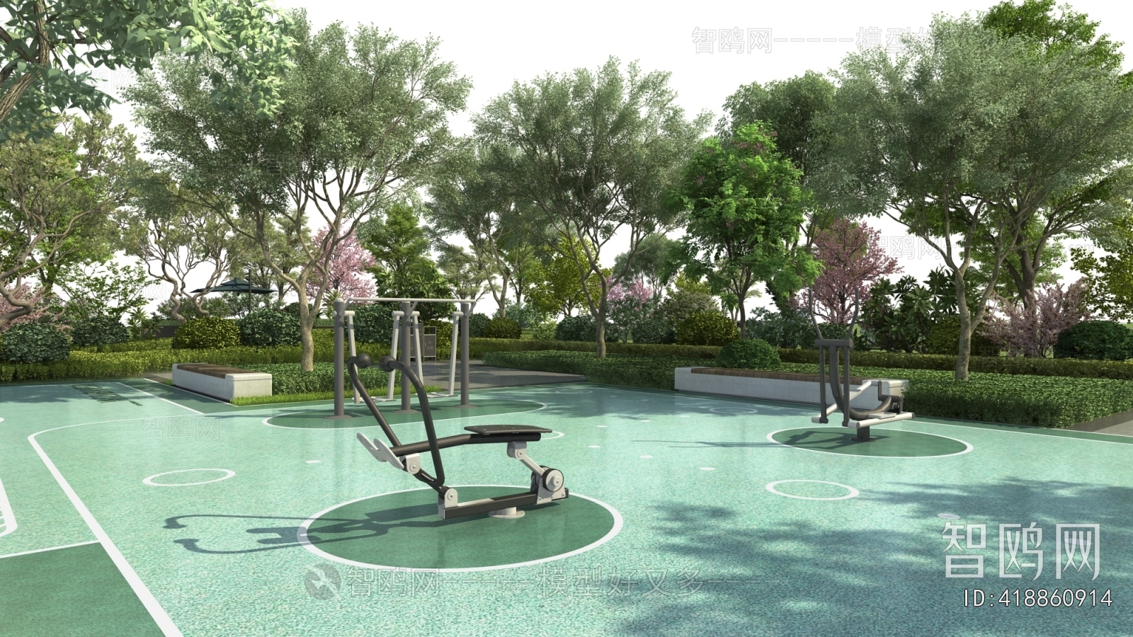 Modern Park Landscape