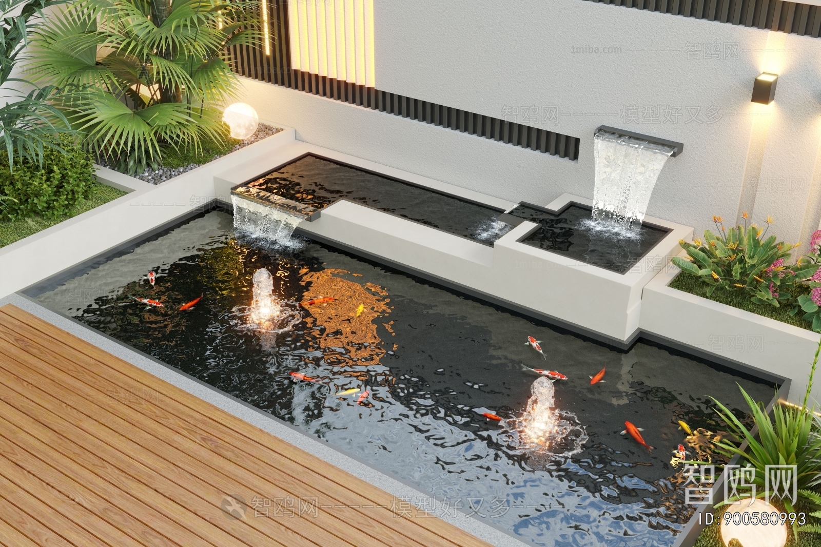 Modern Rockery Waterscape