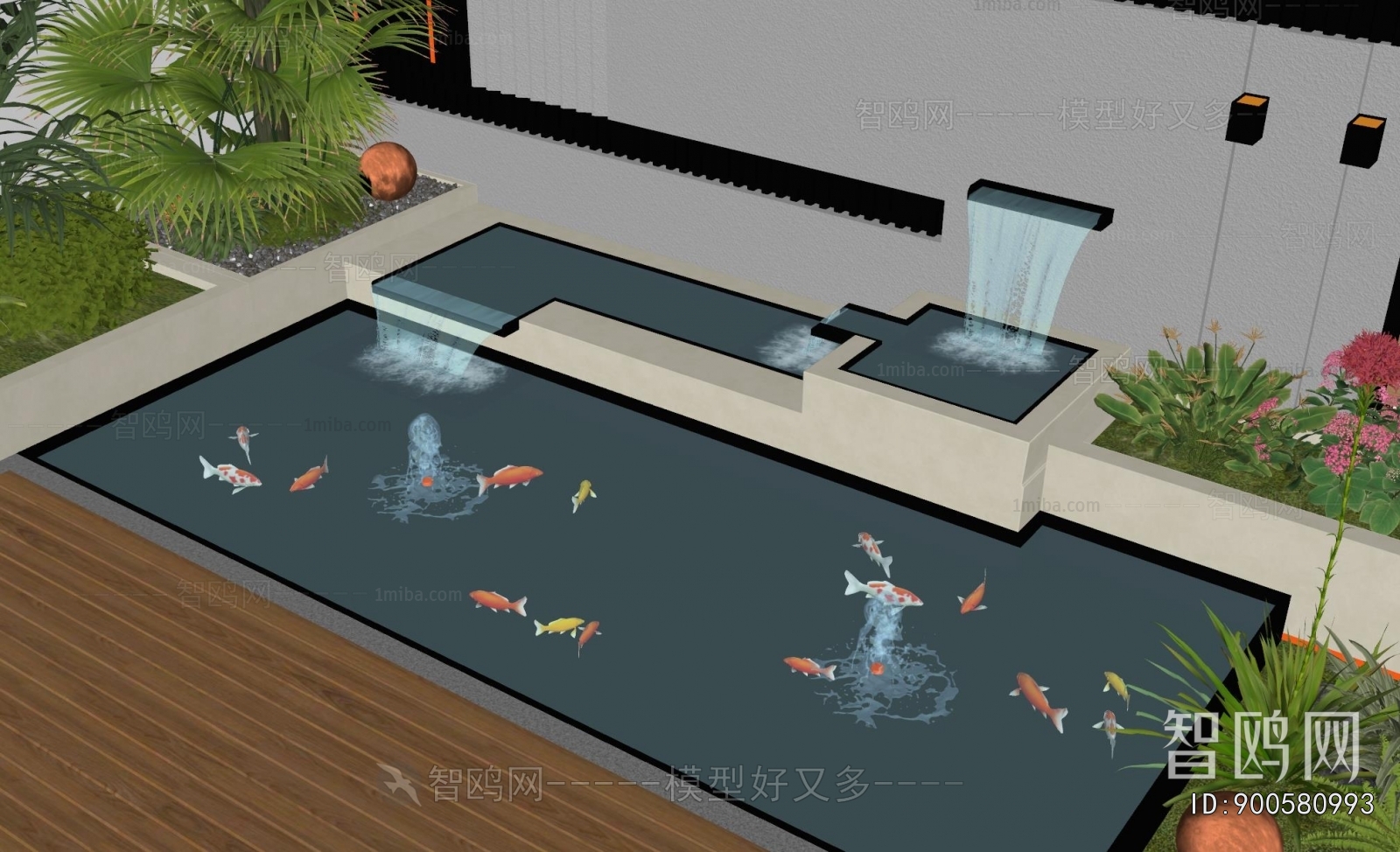 Modern Rockery Waterscape