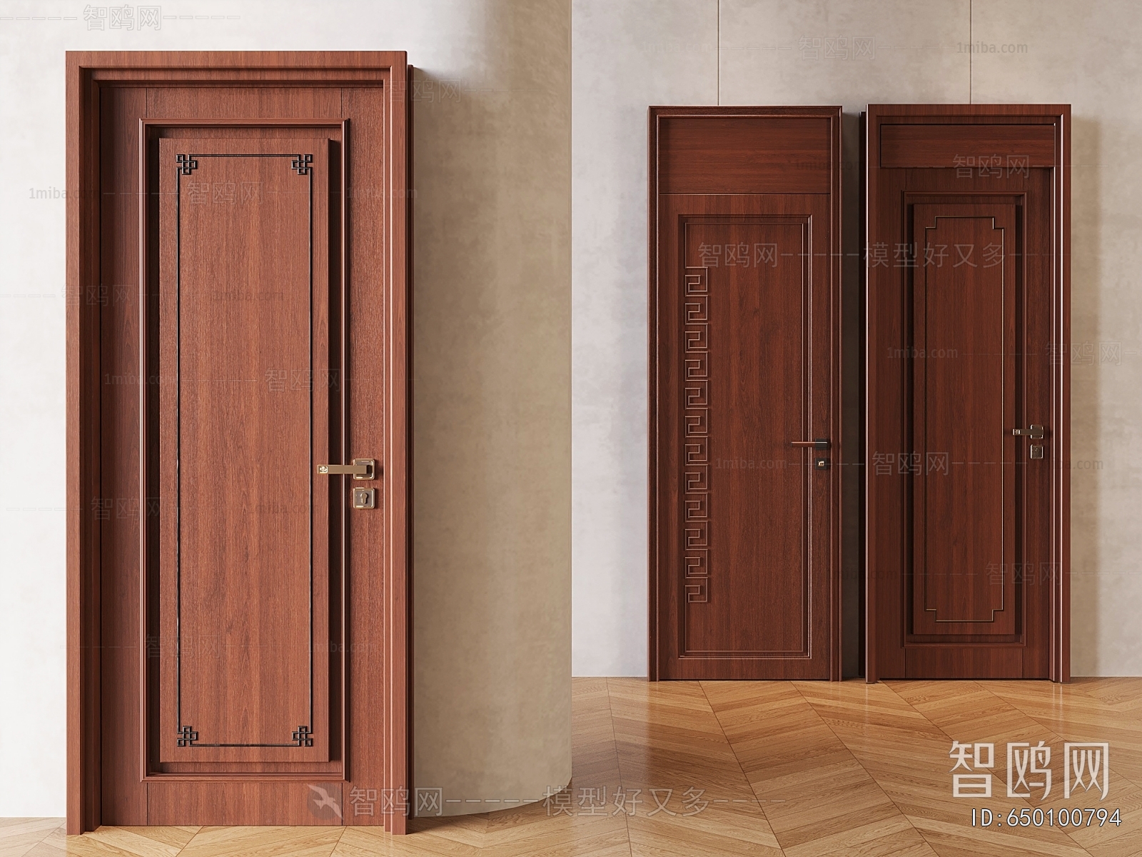 New Chinese Style Single Door