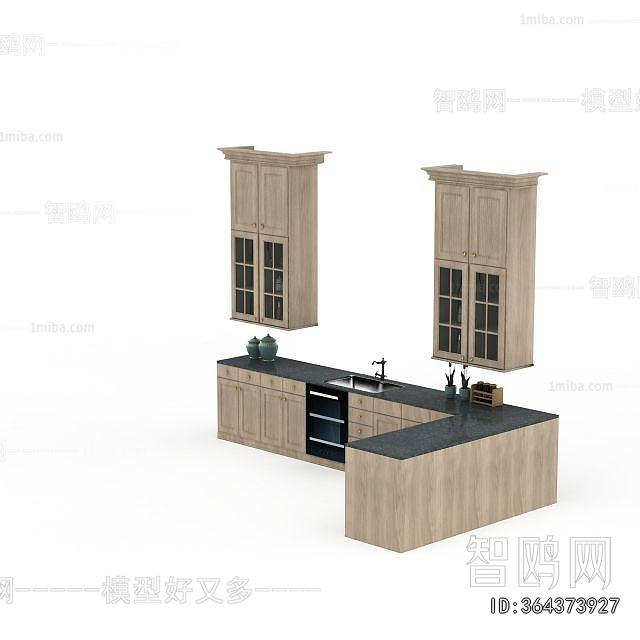 Simple European Style Kitchen Cabinet
