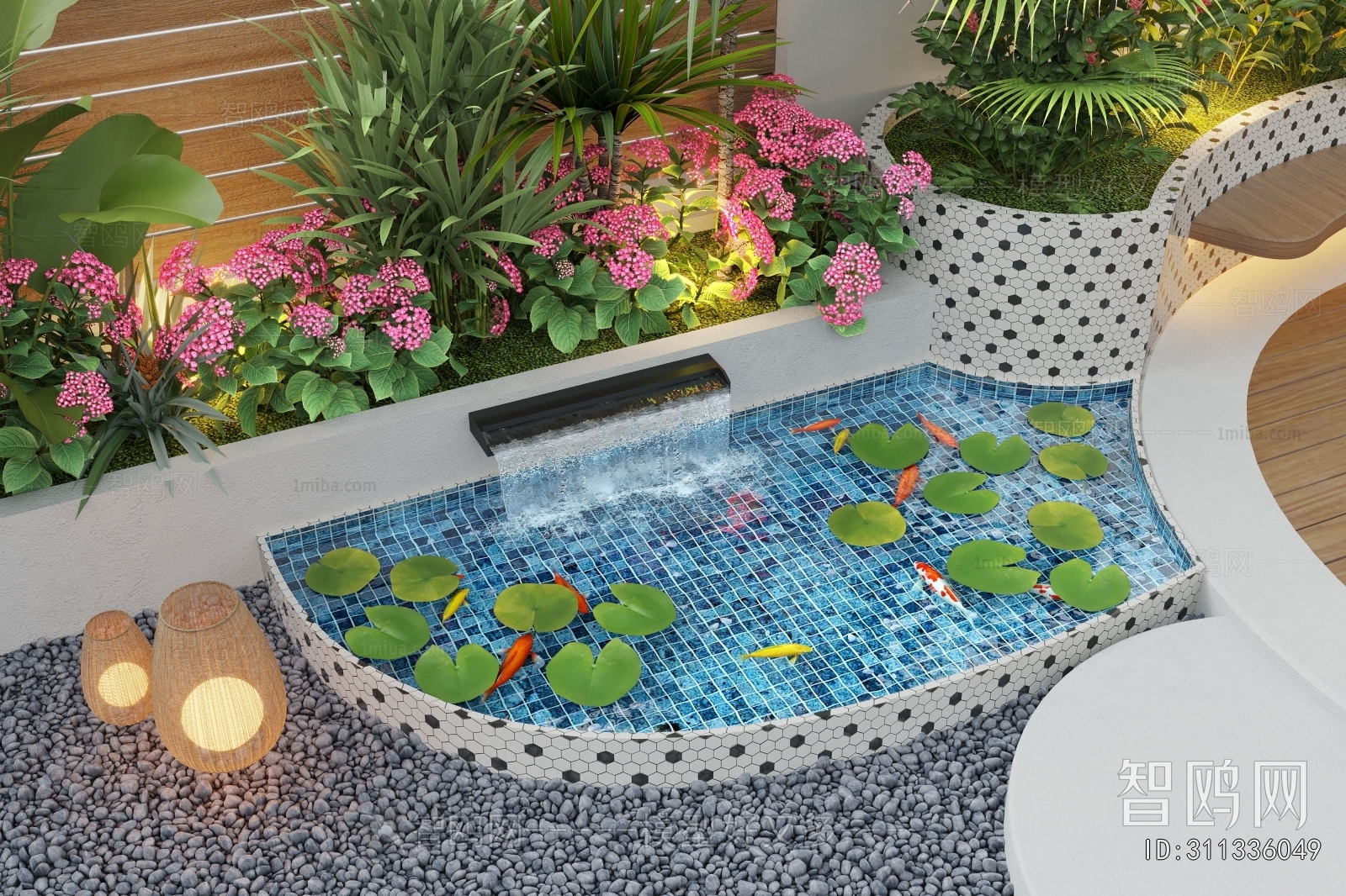 Modern Rockery Waterscape