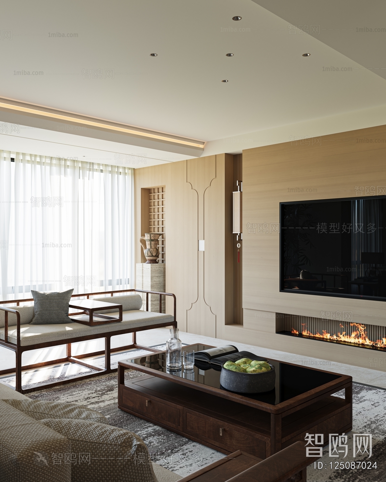 New Chinese Style Dining Room