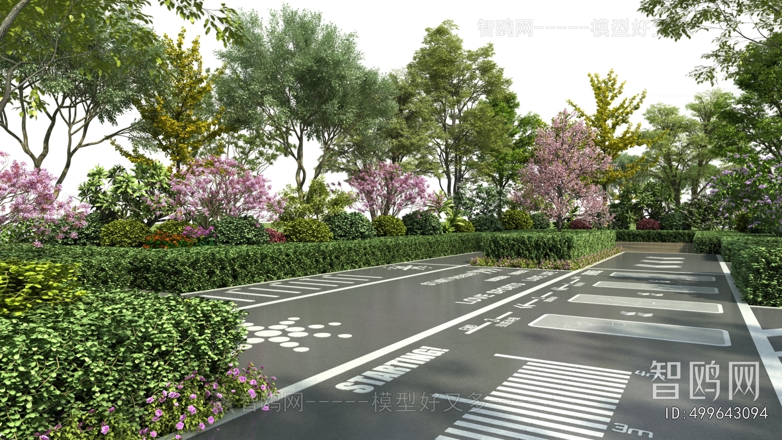 Modern Park Landscape