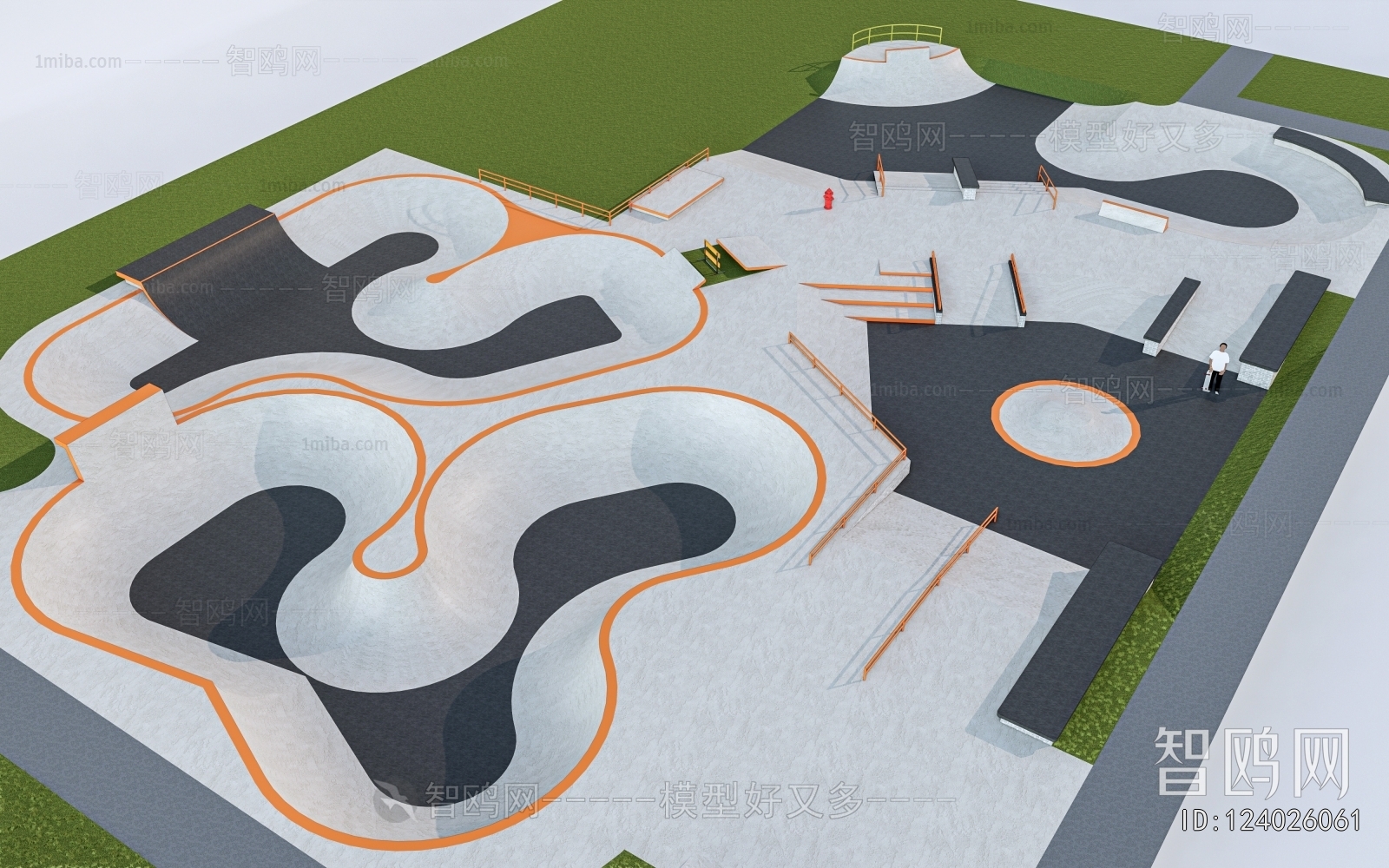 Modern Park Landscape