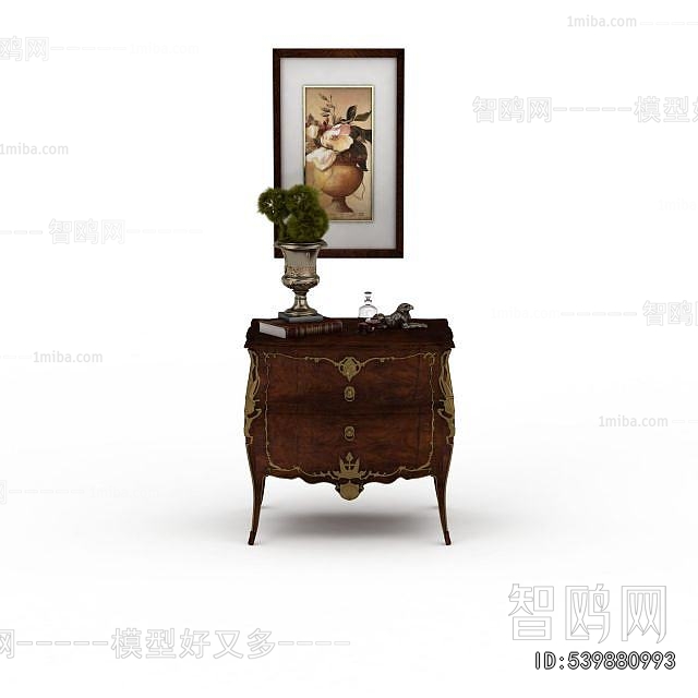 European Style Bedside Cupboard