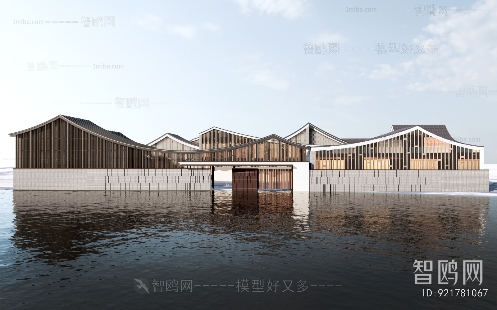 New Chinese Style Architecture Of Artistic Style