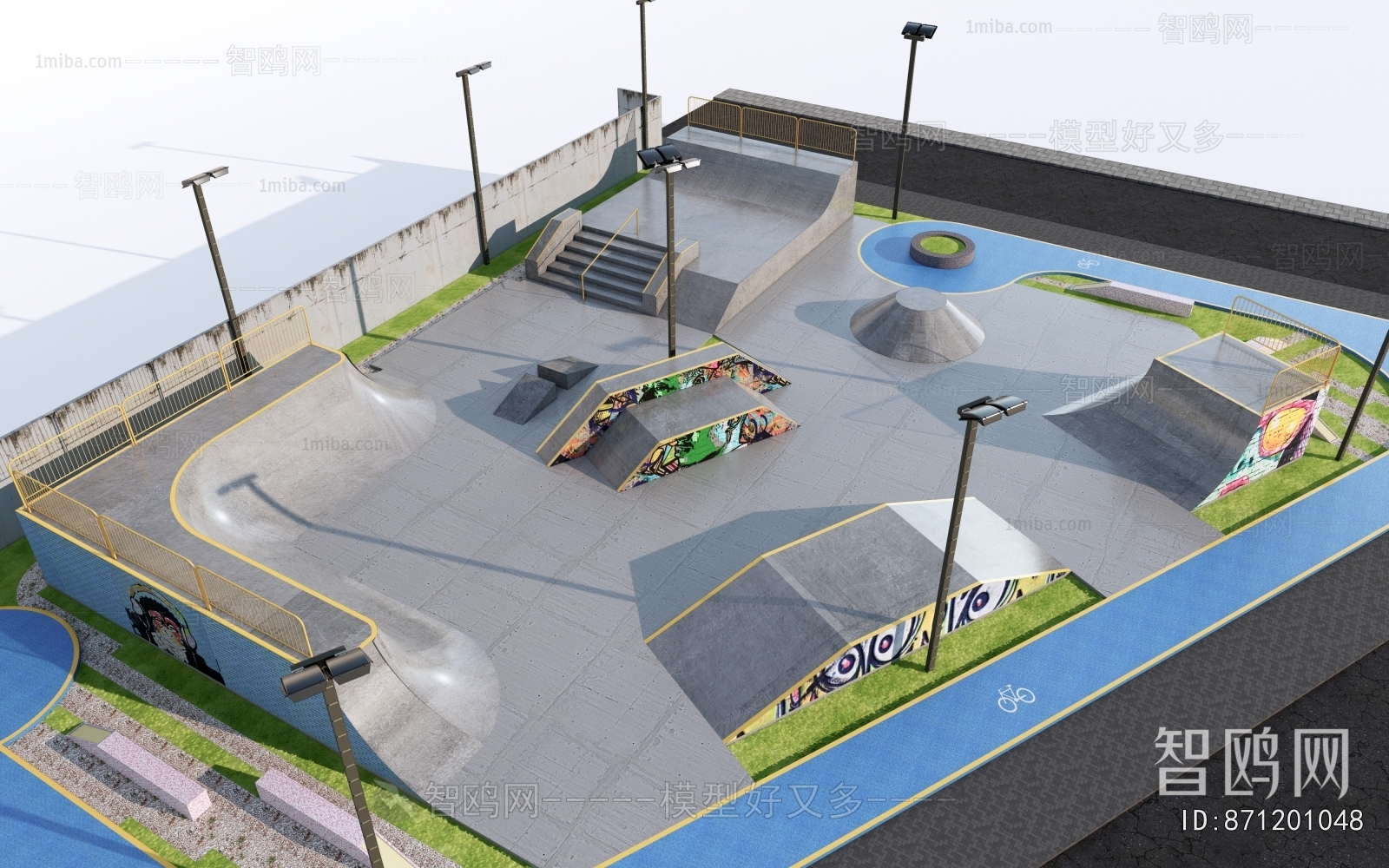 Modern Park Landscape