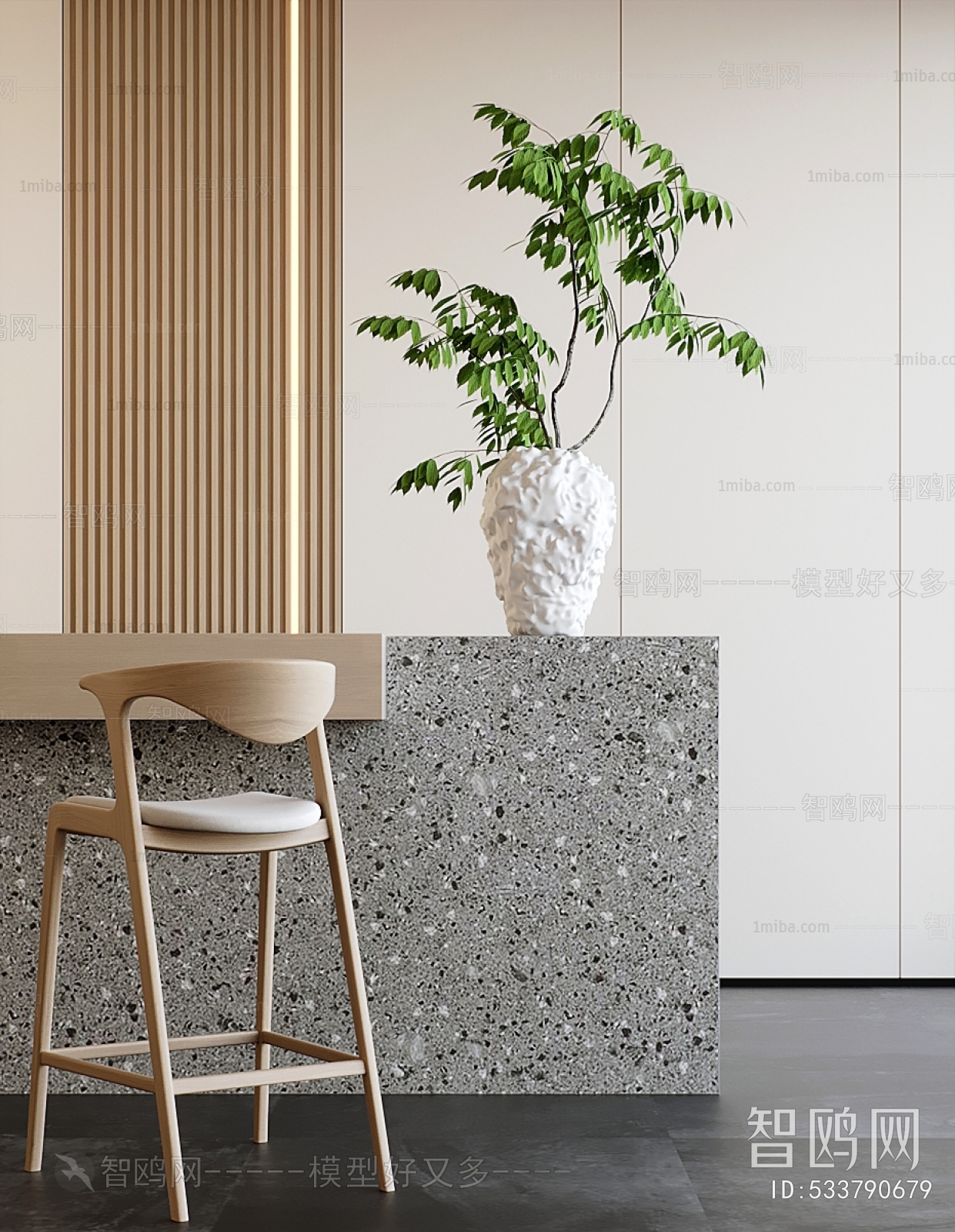 Modern Aquatic Green Plant