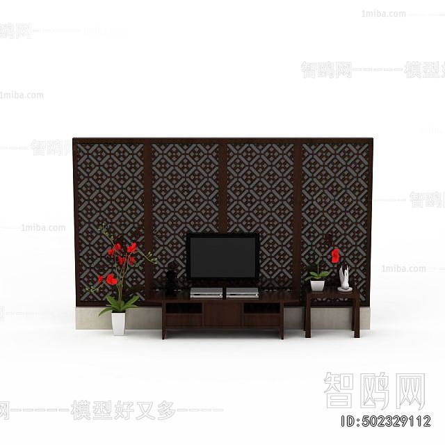 New Chinese Style TV Cabinet