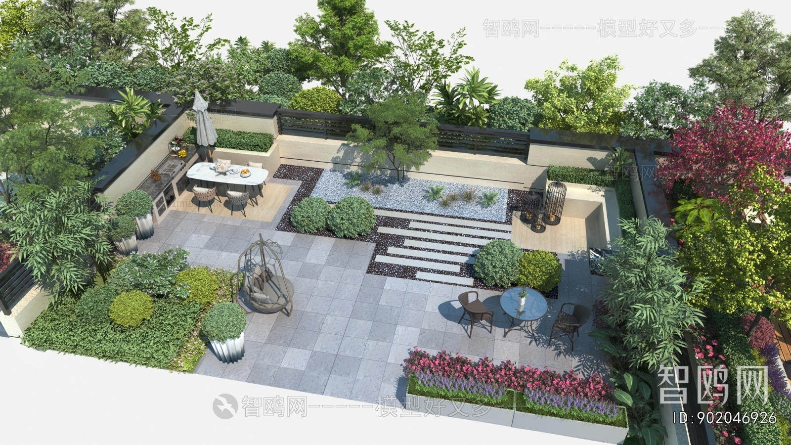 Modern Courtyard/landscape