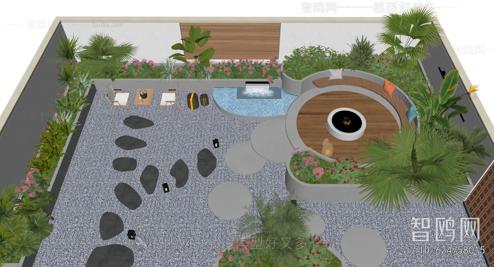 Modern Courtyard/landscape