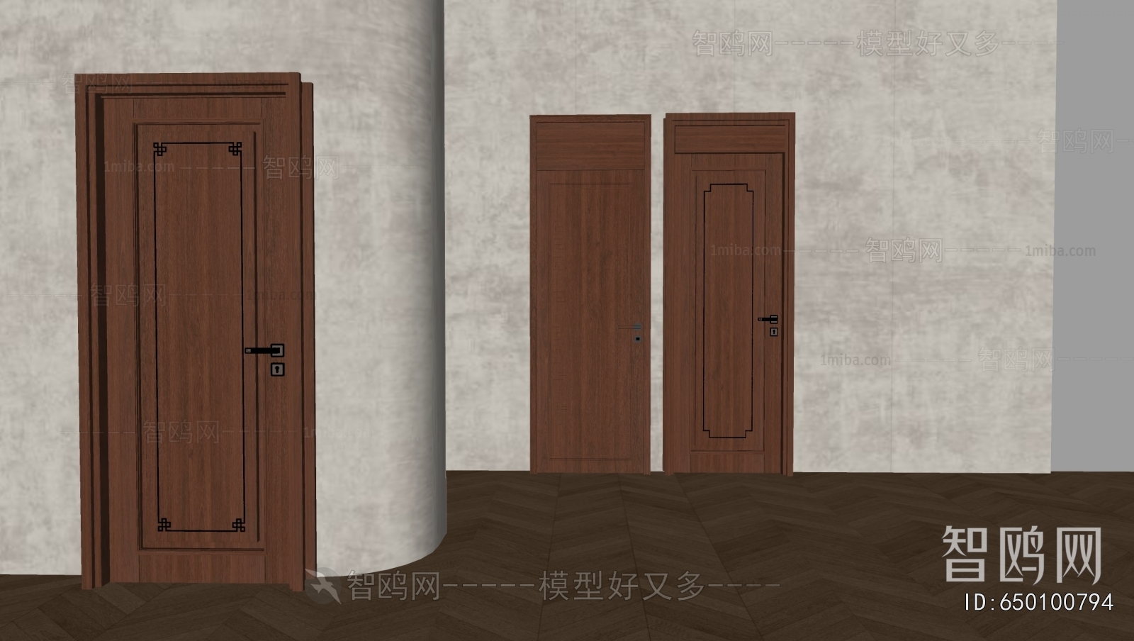 New Chinese Style Single Door