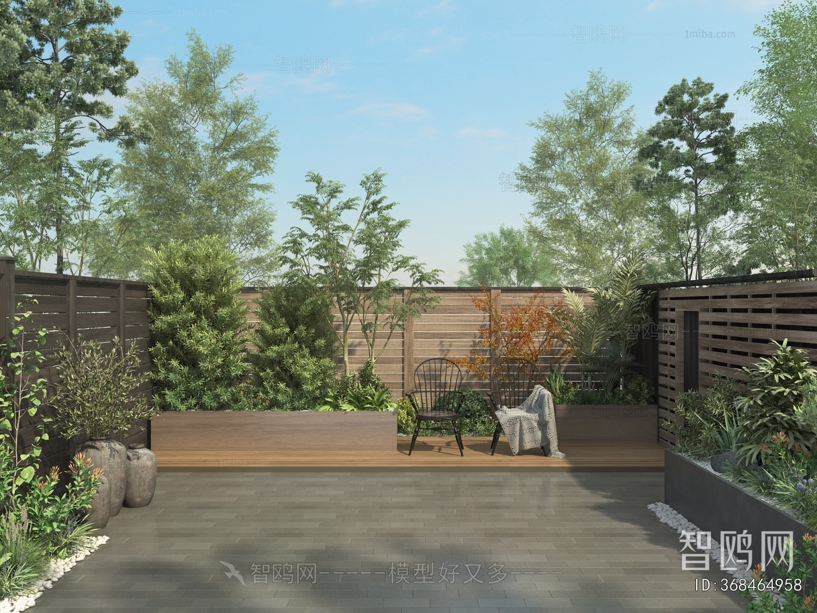 Modern Courtyard/landscape