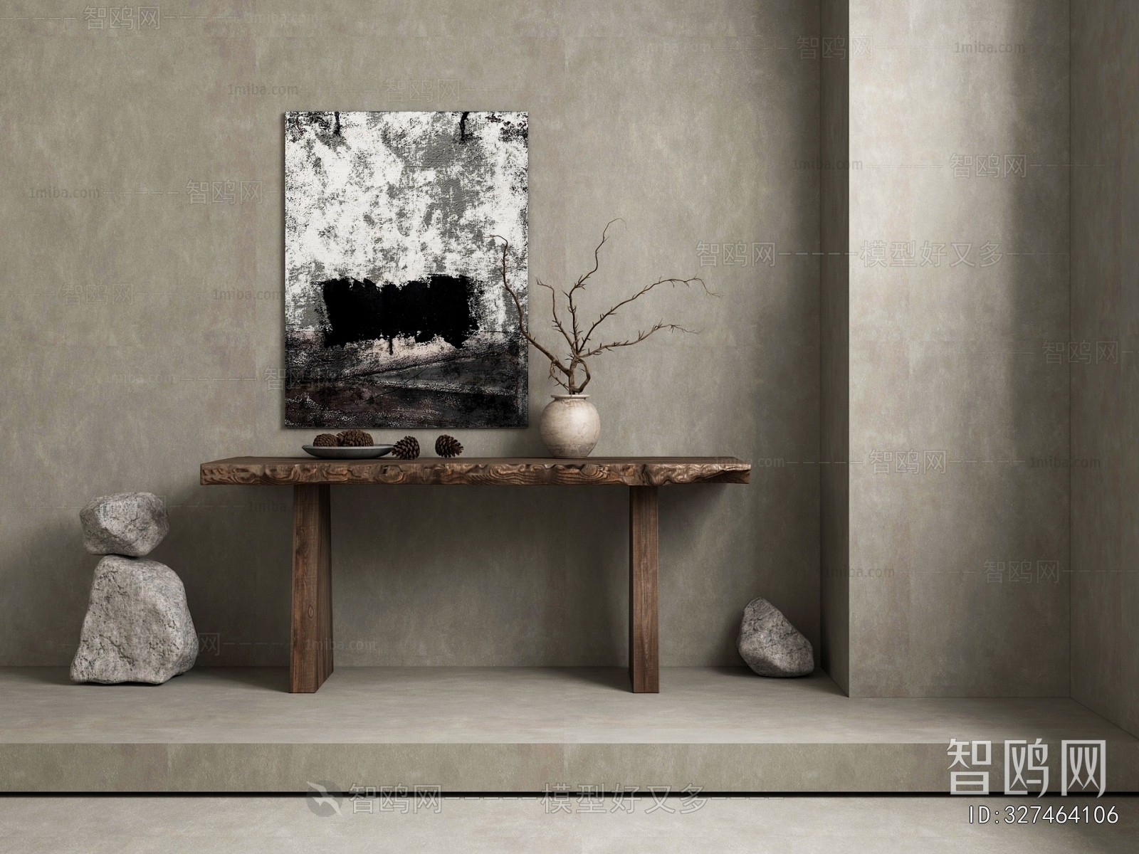 Wabi-sabi Style Console