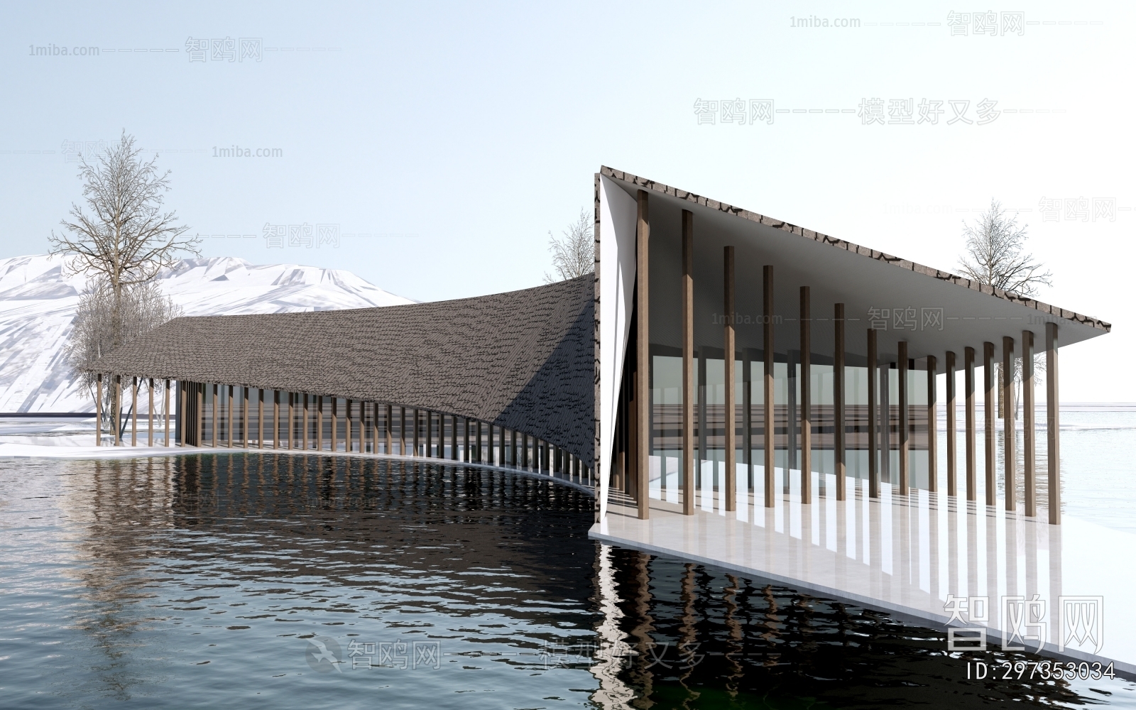 New Chinese Style Appearance Of Commercial Building