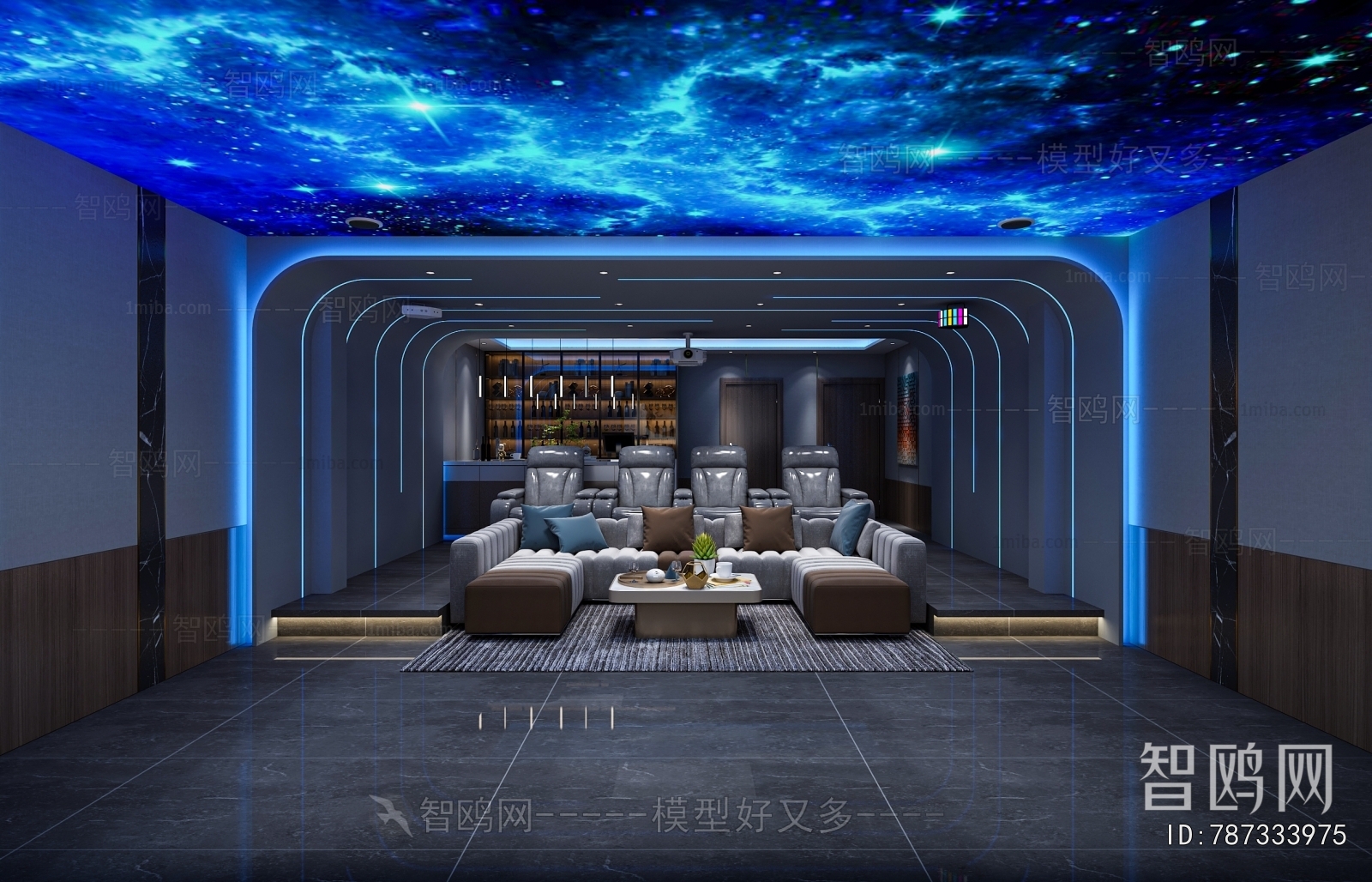 Modern Audiovisual Room