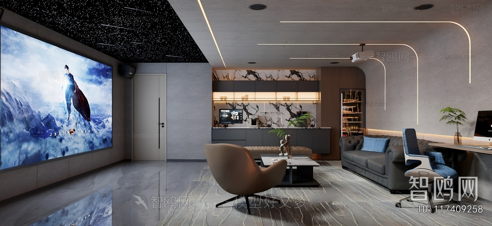 Modern Audiovisual Room