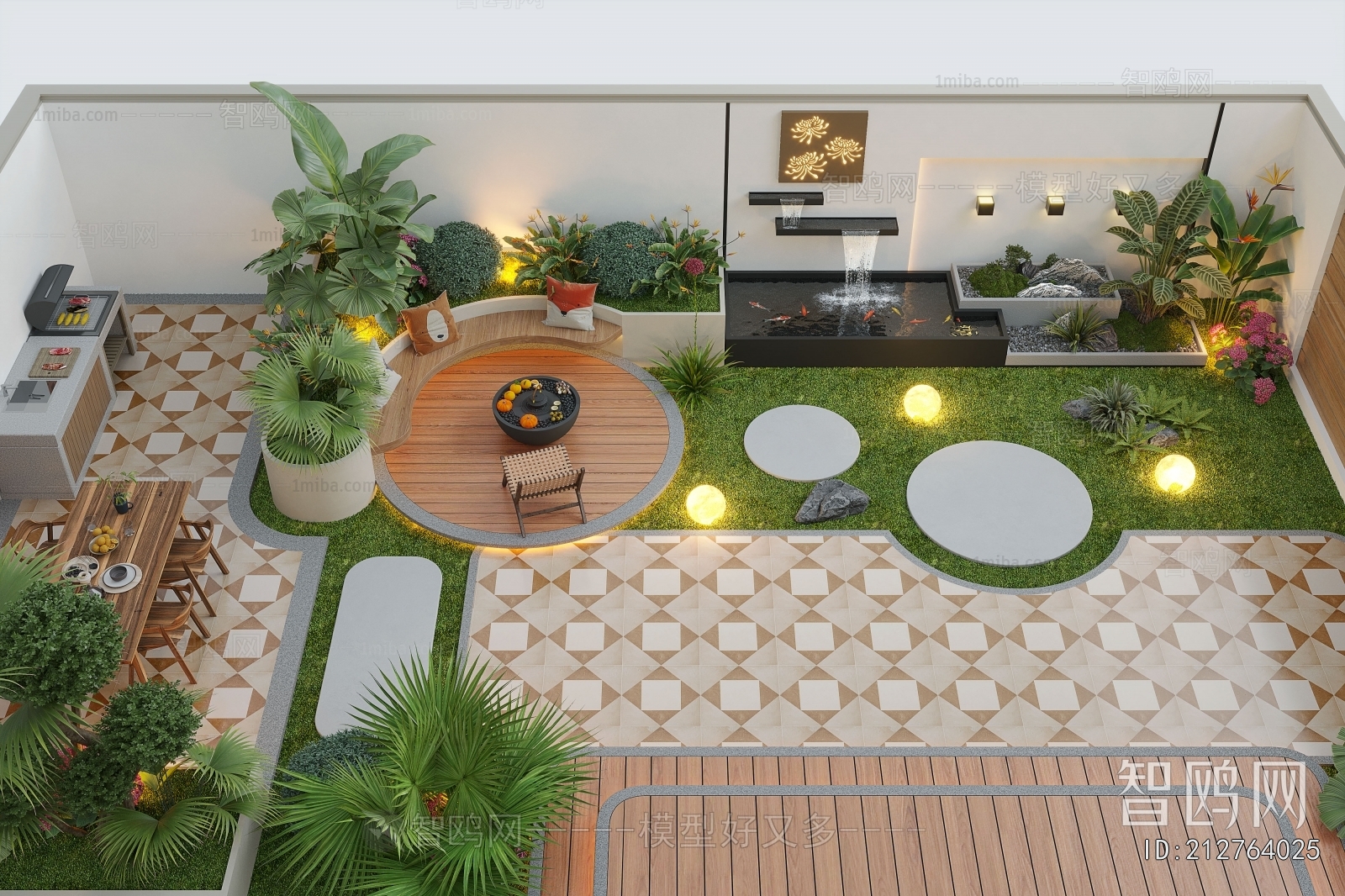 Modern Courtyard/landscape