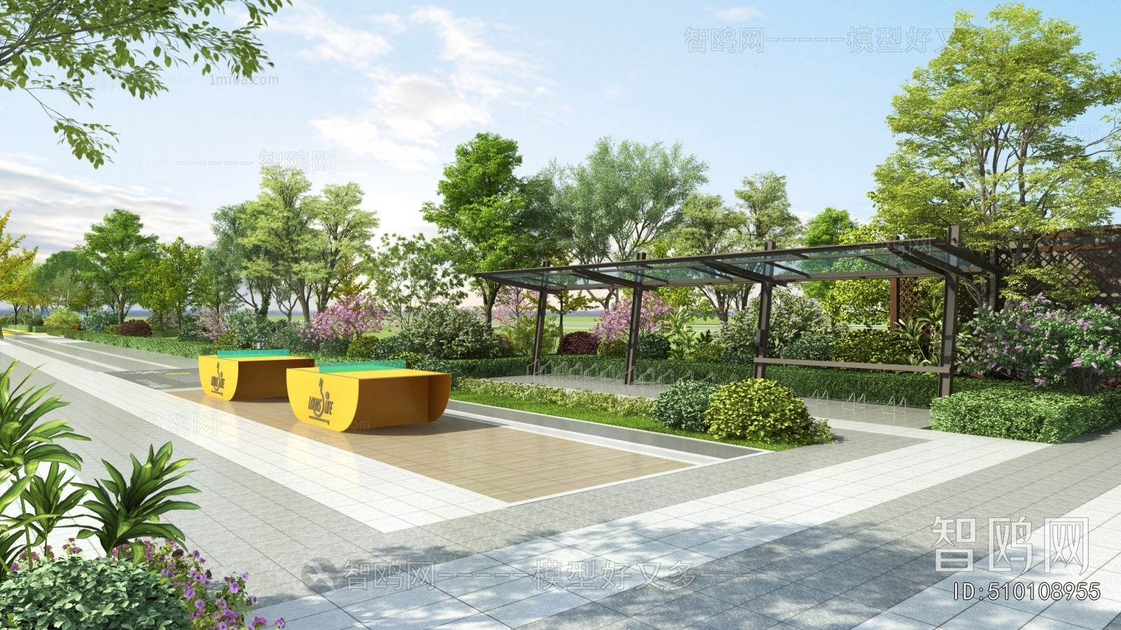 Modern Park Landscape