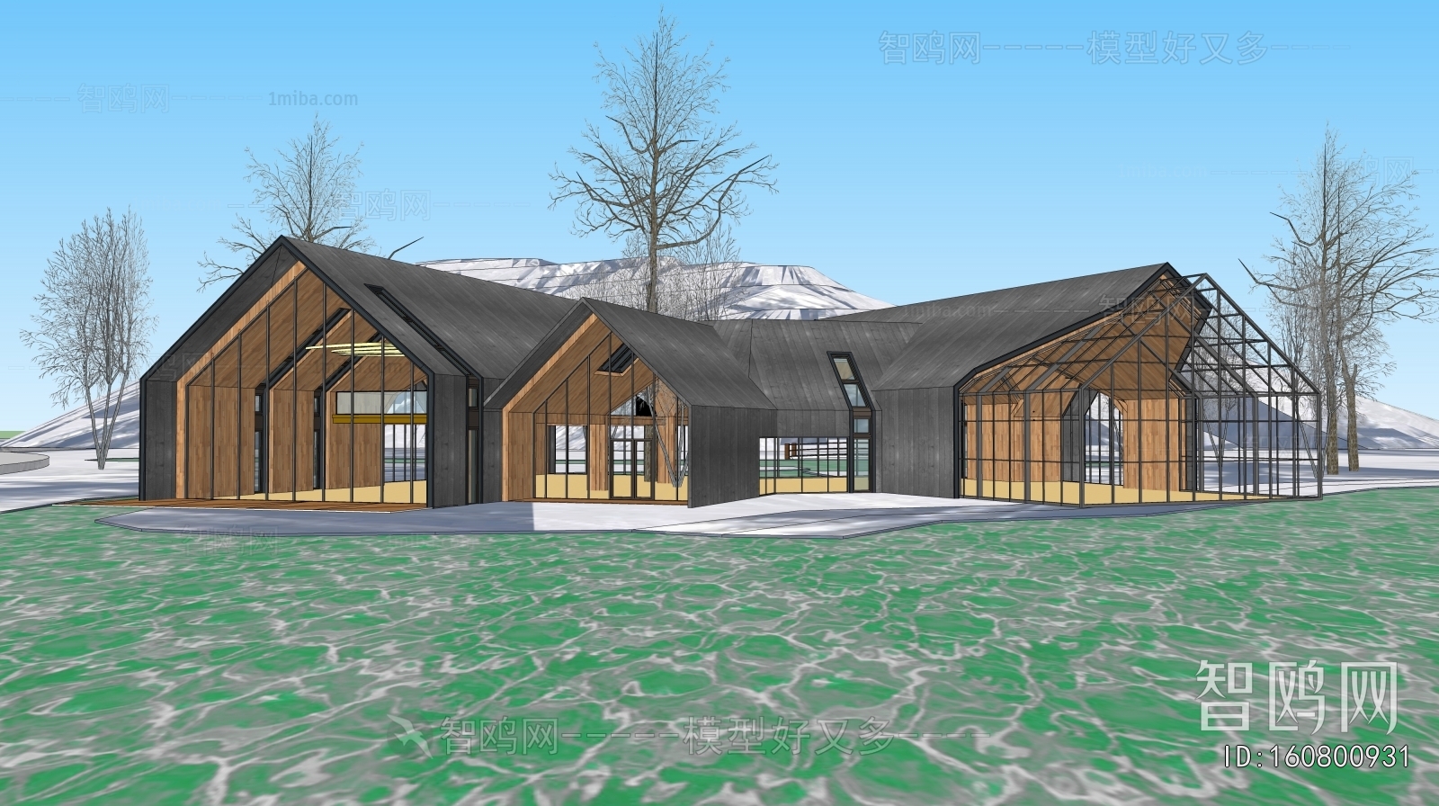 New Chinese Style Appearance Of Commercial Building