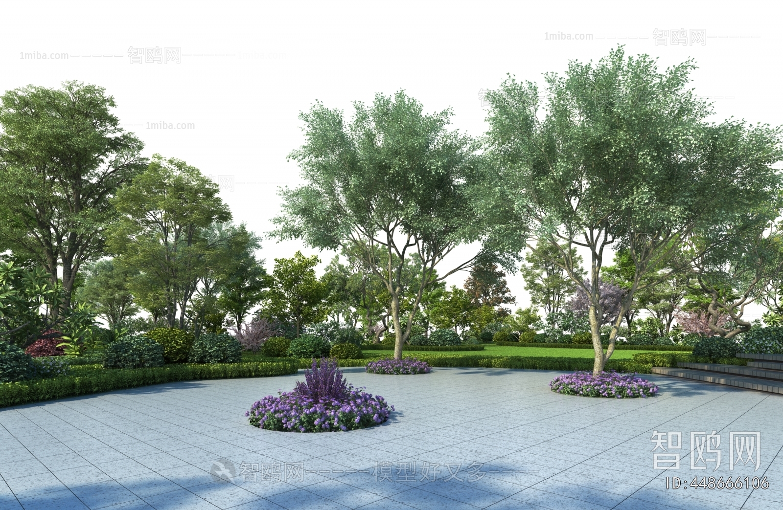 Modern Park Landscape