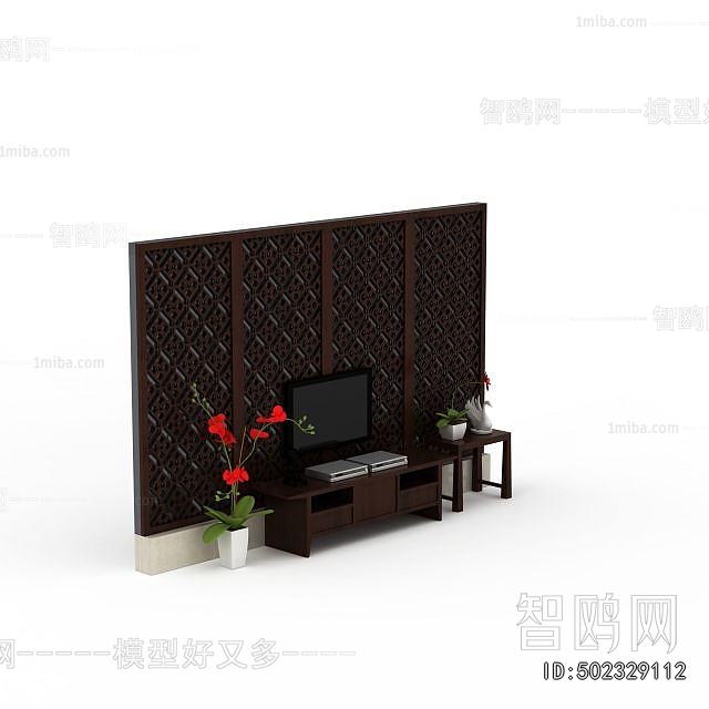 New Chinese Style TV Cabinet