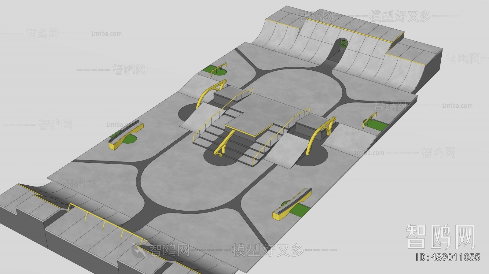 Modern Park Landscape