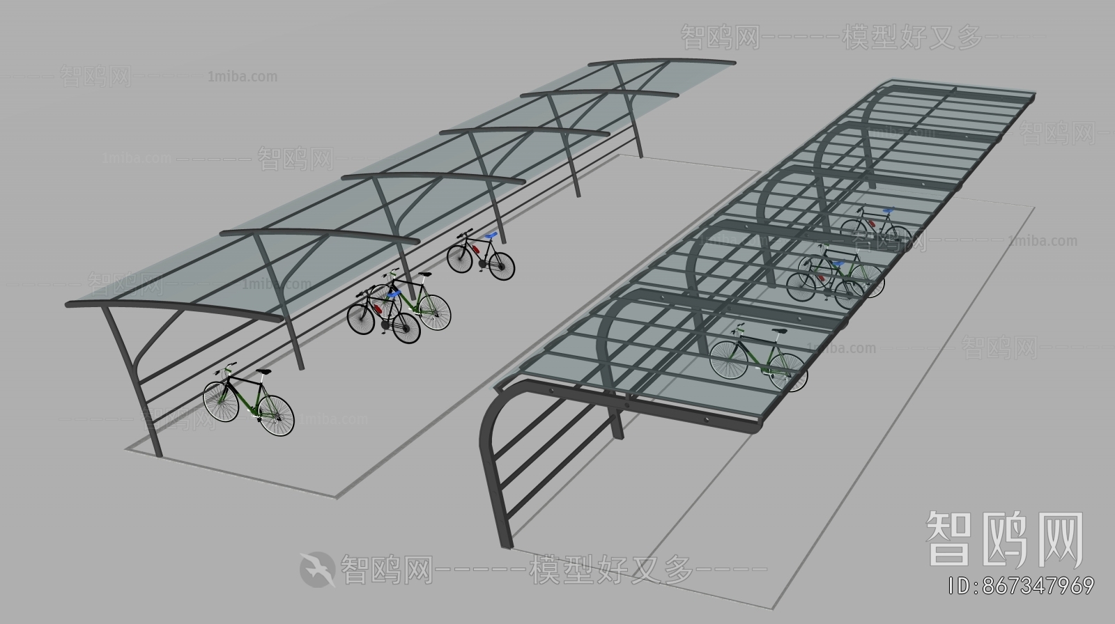 Modern Outdoor Parking Lot