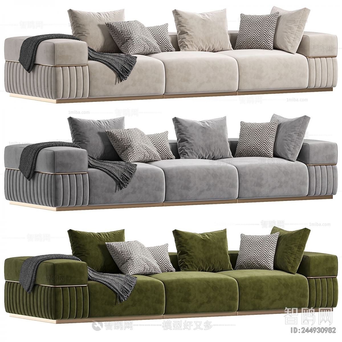 Modern Three-seat Sofa