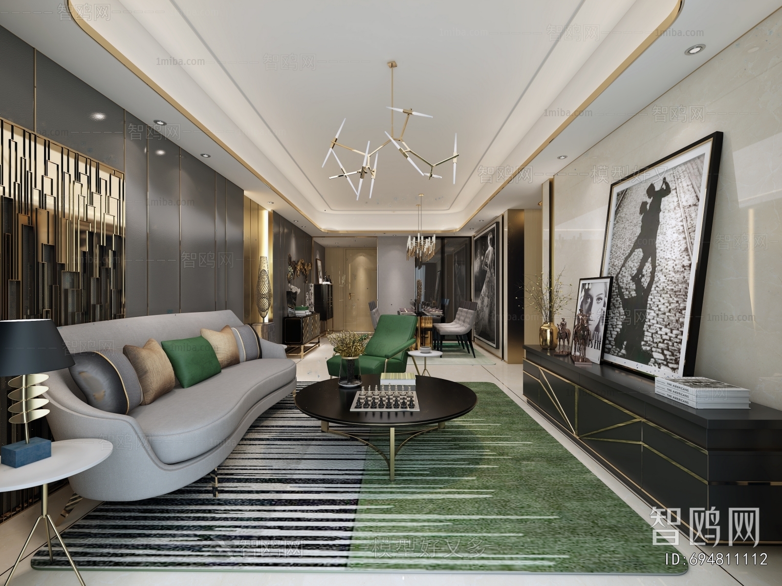 Post Modern Style A Living Room