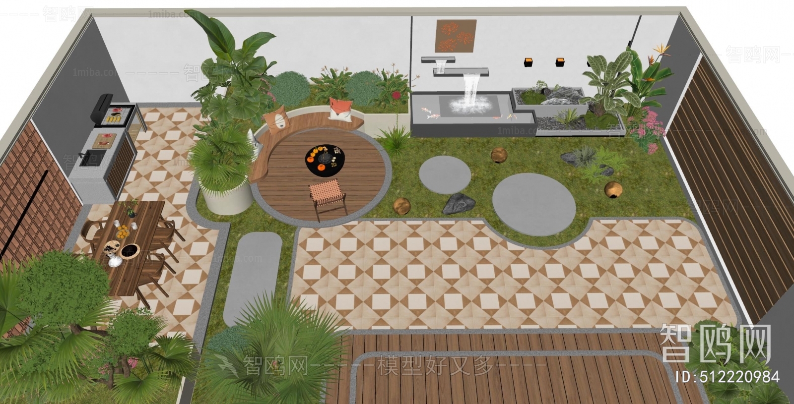Modern Courtyard/landscape