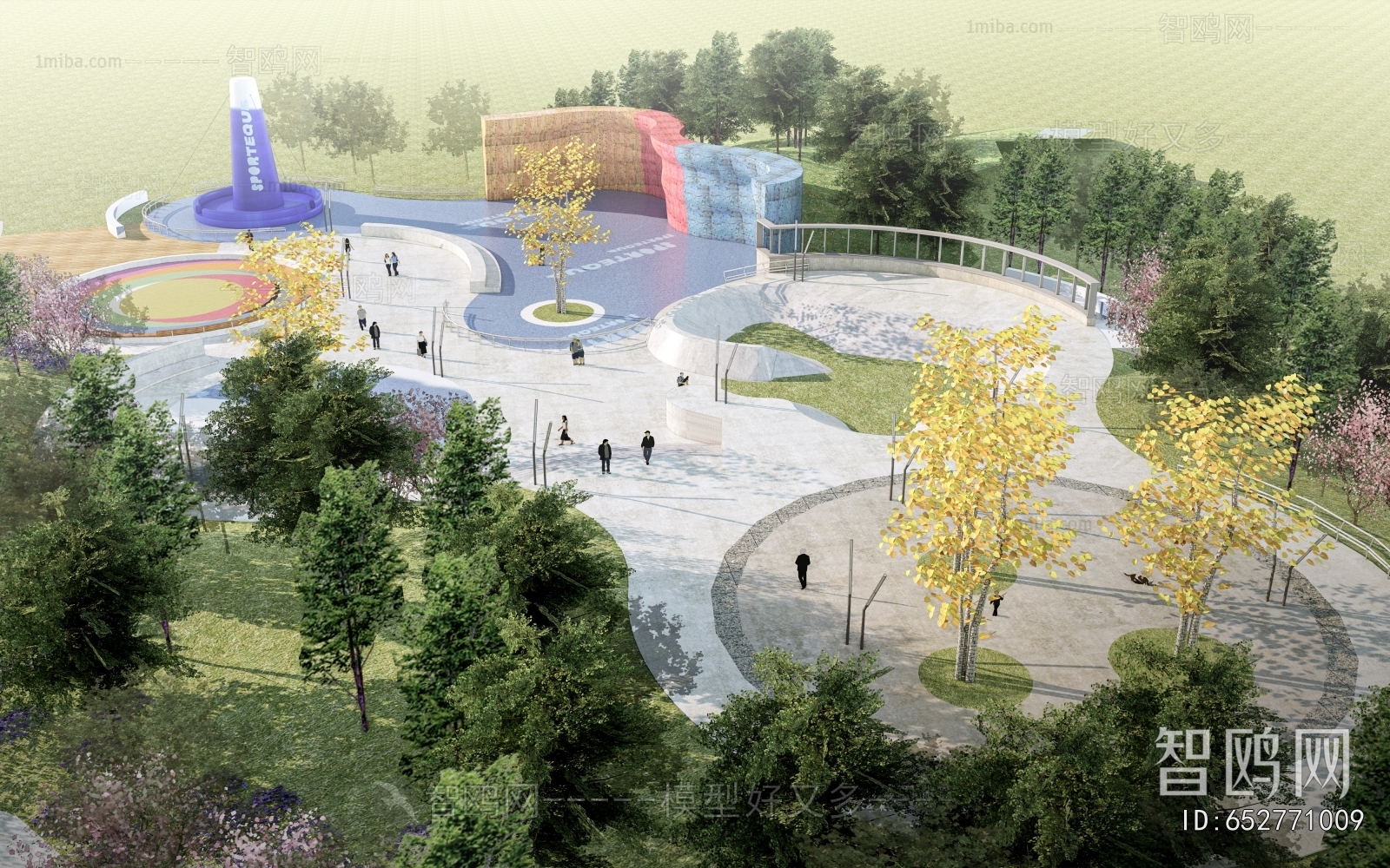 Modern Park Landscape