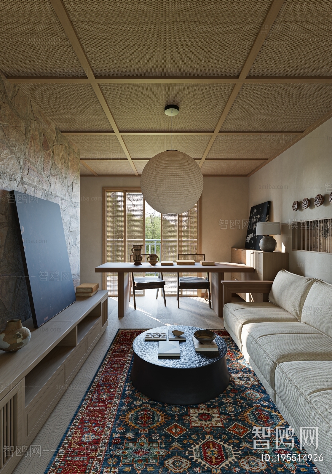 New Chinese Style A Living Room