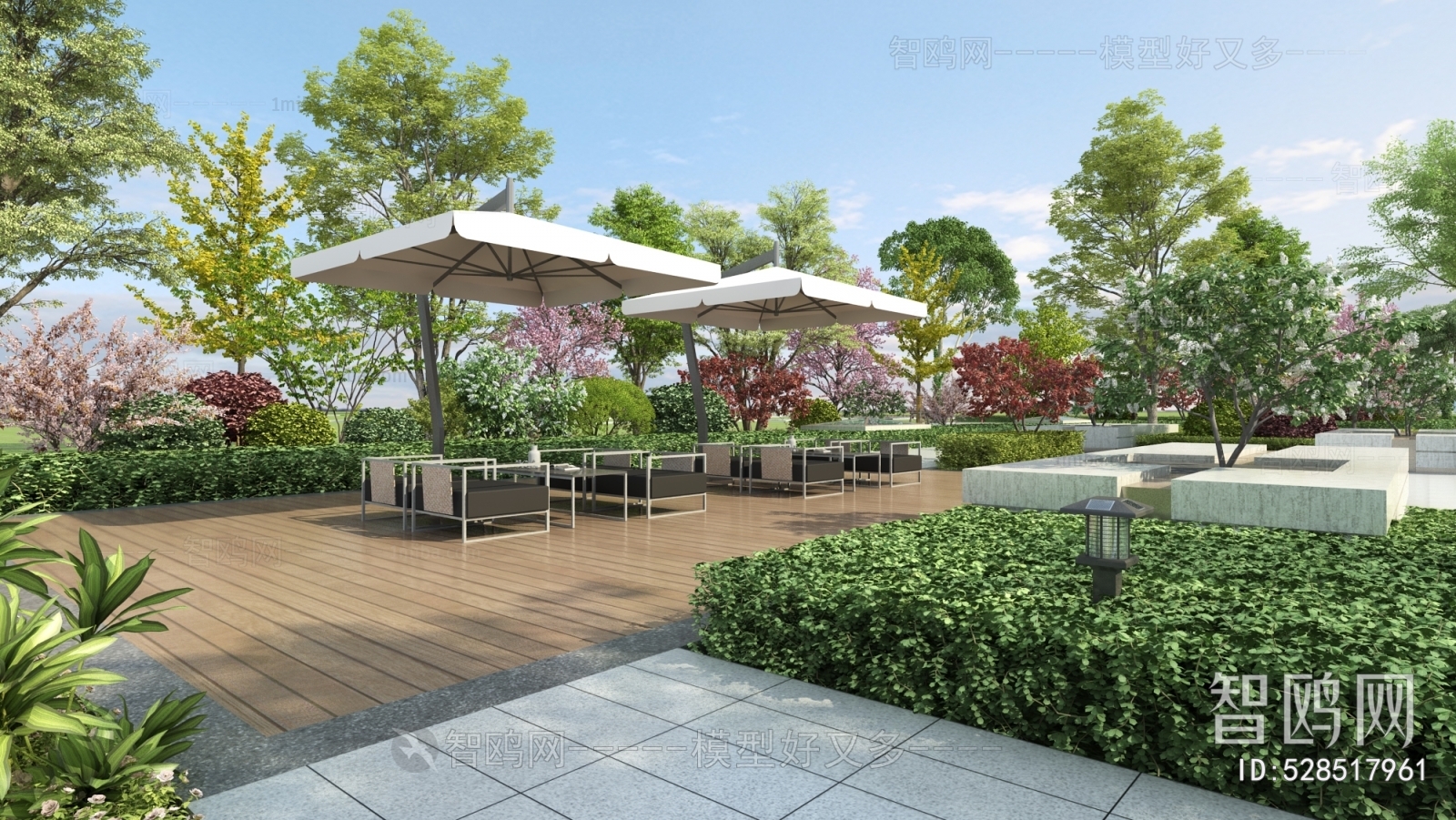 Modern Park Landscape