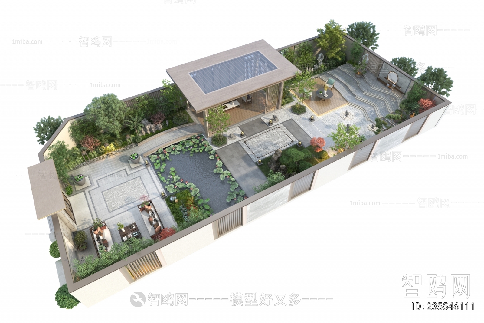 New Chinese Style Courtyard/landscape