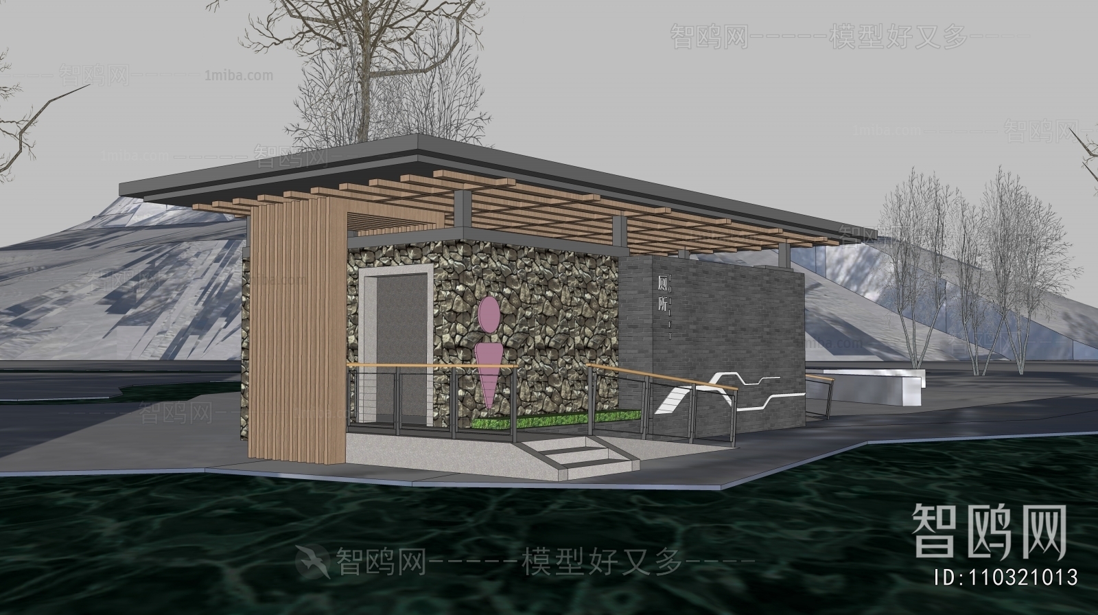 新中式公共厕所卫生间