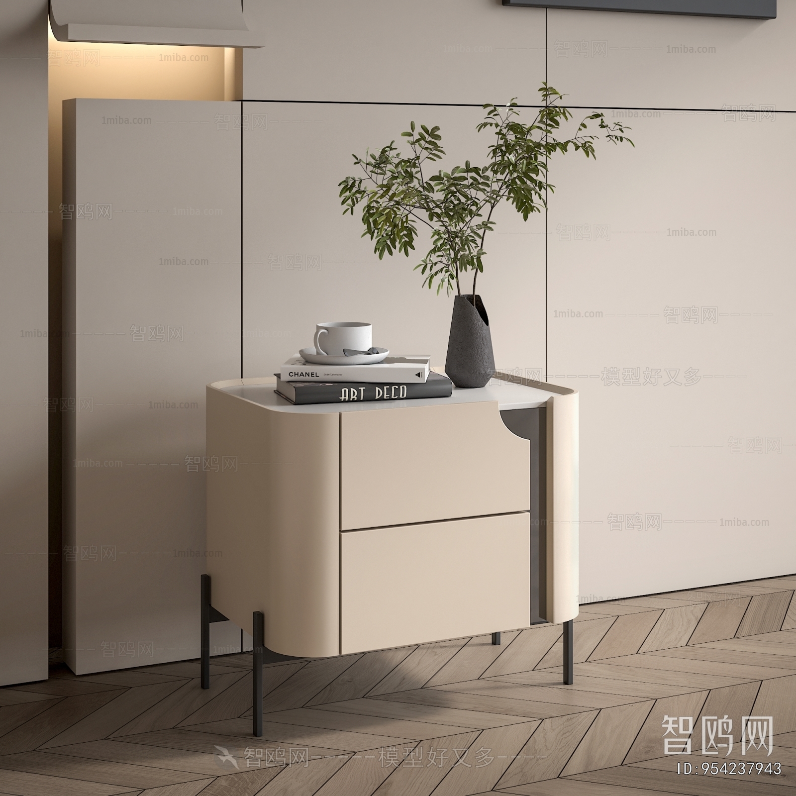 Modern Bedside Cupboard