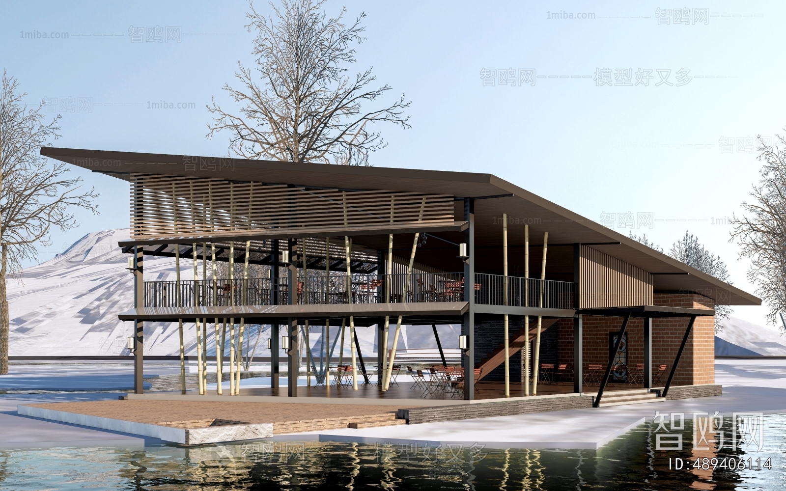 New Chinese Style Appearance Of Commercial Building