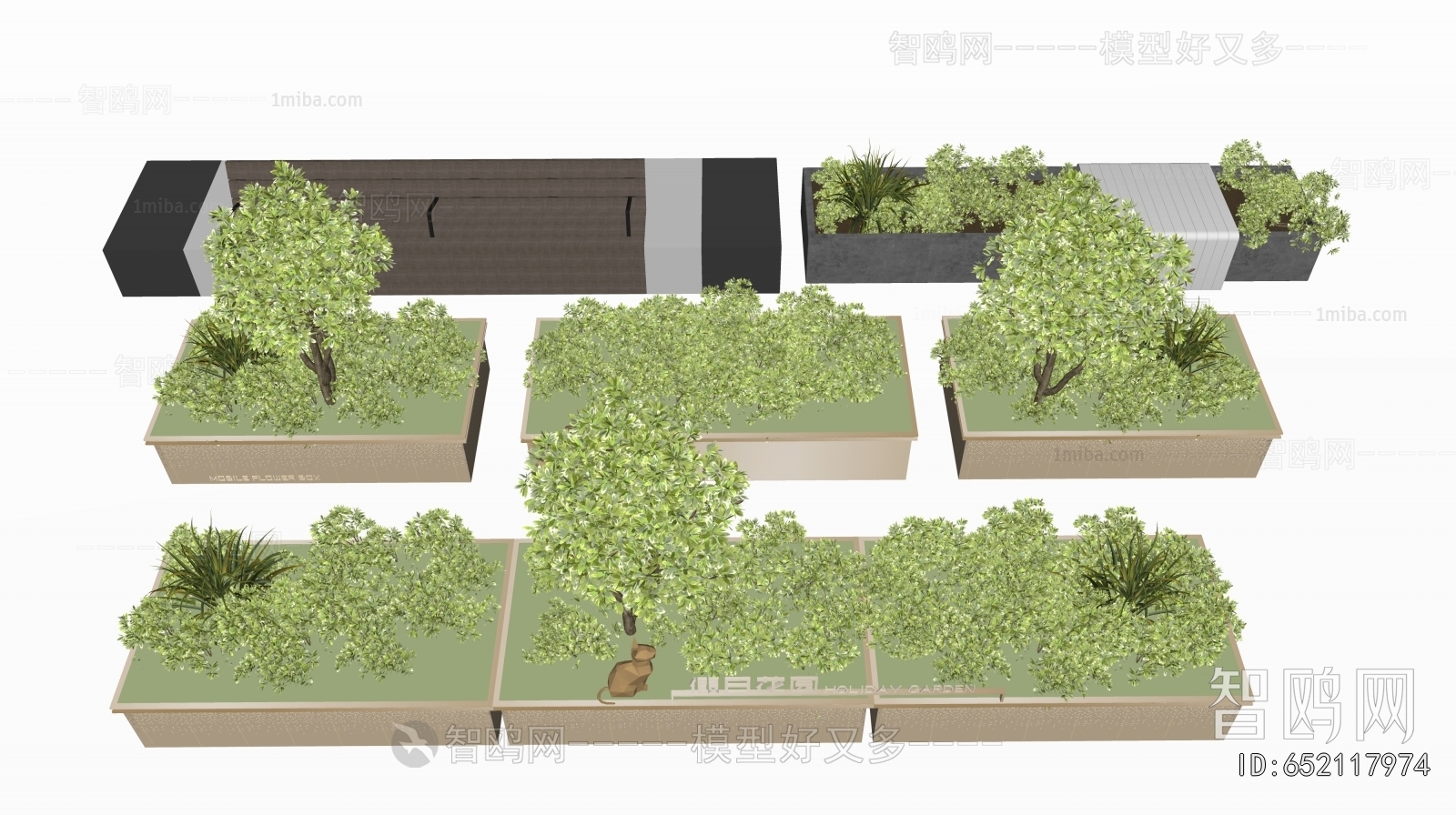 Modern Flower Bed, Flower Bowl, Flower Box