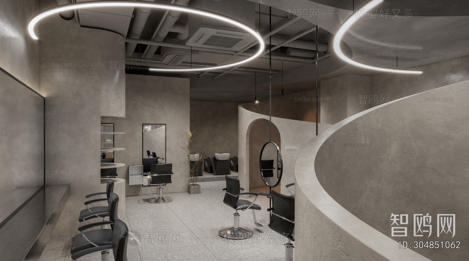 Industrial Style Barbershop