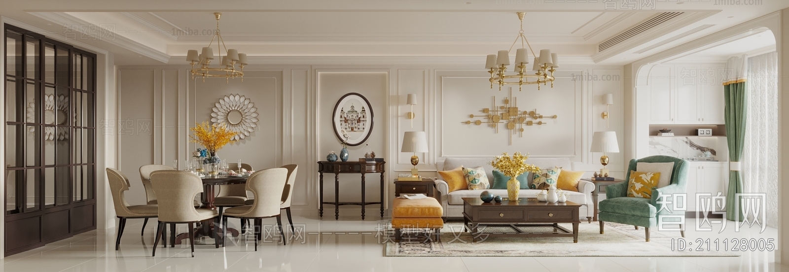 American Style A Living Room