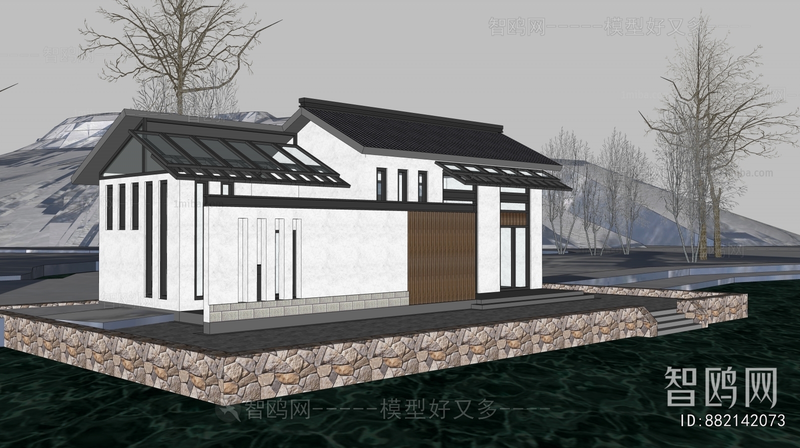 New Chinese Style Public Building